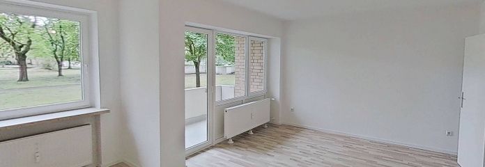 Ansicht I: Wohn- und Esszimmer