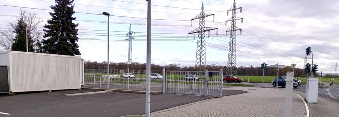 Sicht von Waschanlage