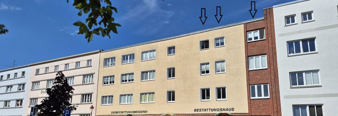 Blick auf die Fassade