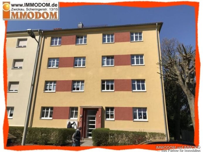 Do wynajęcia mieszkanie 2-pokojowe z panelami laminowanymi i BALKONEM w Zwickau-Marienthal! – Zdjęcie 1
