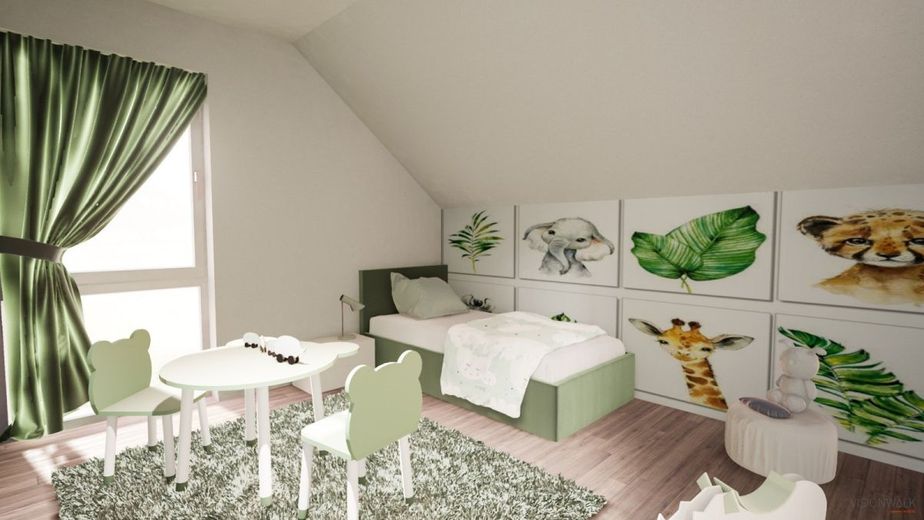 EINFAMILIENHAUS IM HAMPTON-STIL – Ansicht Kinderzimmer