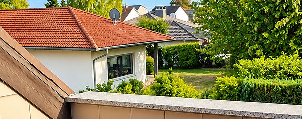 Gemütliche 3-Zimmer-Dachgeschosswohnung mit Balkon und Blick ins Grüne in Reinheim – Balkon
