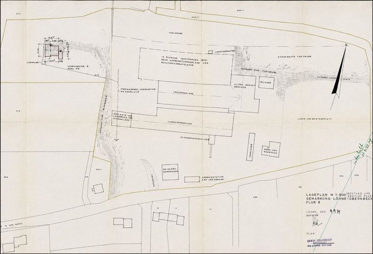 Seltene Gelegenheit: Großes Gewerbeareal mit Halle, Büro und Freifläche (Abriss inkl.) – Lageplan v1