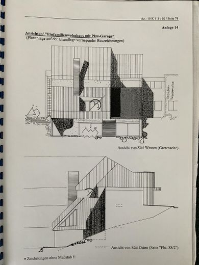 von hinten und von links