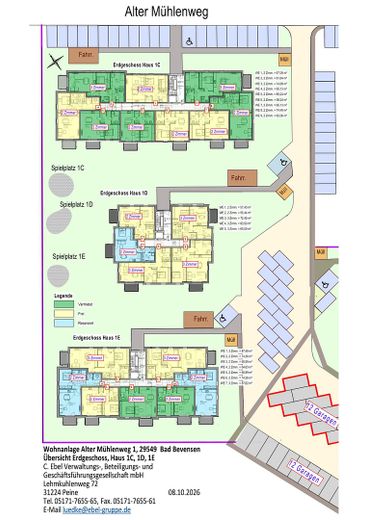 Erstbezug: Moderne Wohnung im 1. Obergeschoss und Balkon sowie energieeffizientem Wohnkomfort – Erdgeschoss Haus 1c,d,e