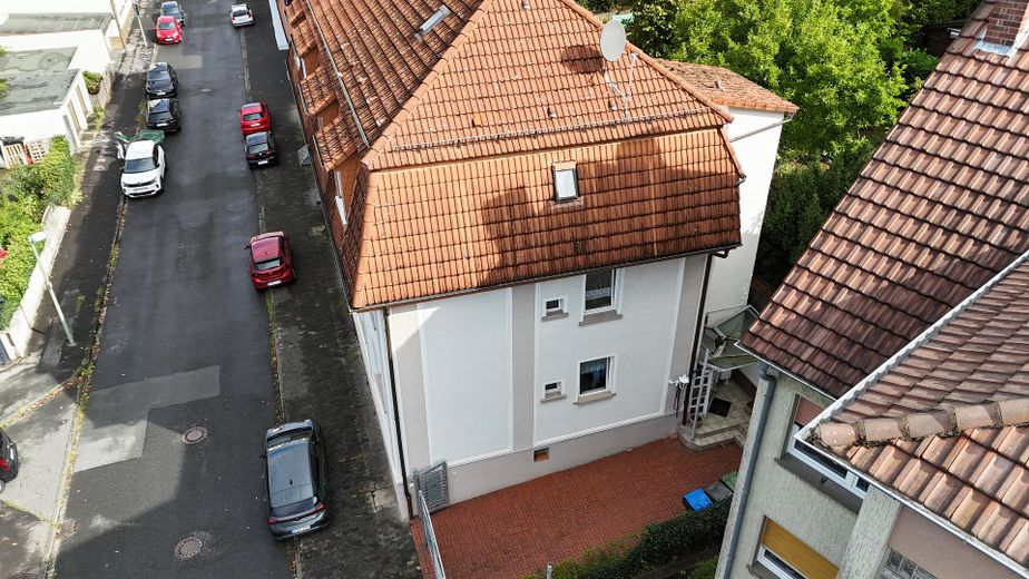 von oben mit Stellplatz