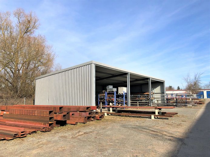 उत्पादन, भंडारण और ऑर्डर तैयार करने के लिए वाणिज्यिक संपत्ति – offene Lagerhalle 