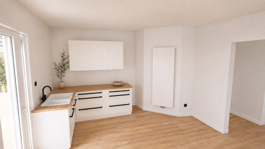 5% di ammortamento fiscale - Vivere con stile su 92 m² o affittare con rendimento – The Middle Apartment – Küche