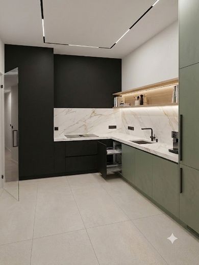 Privatverkauf ohne Maklerprovision: Reihenhaus mit Charakter in Montabaur | Perfekt für Familien – Einrichtungsbeispiel Küche KI