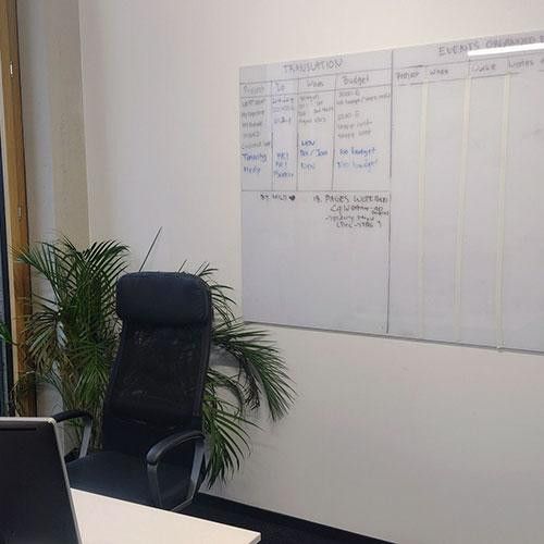 Whiteboard in jedem Raum