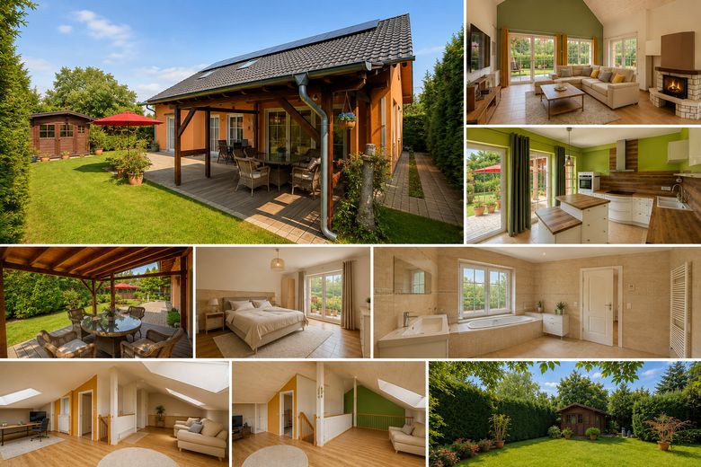 Stilvolles Einfamilienhaus mit Galerie, Kamin & traumhaftem Garten – Foto 1