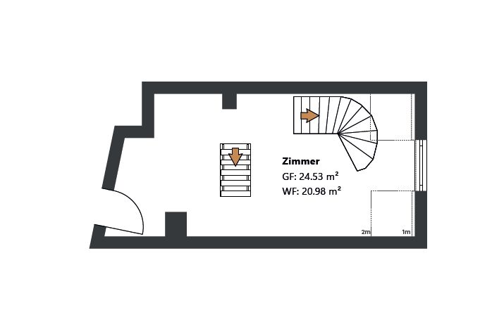 RARITÀ AL LEHEL | Maisonette modernizzata con vista sul verde e posto auto in garage sotterraneo – senza provvigione – Grundriss 5. OG