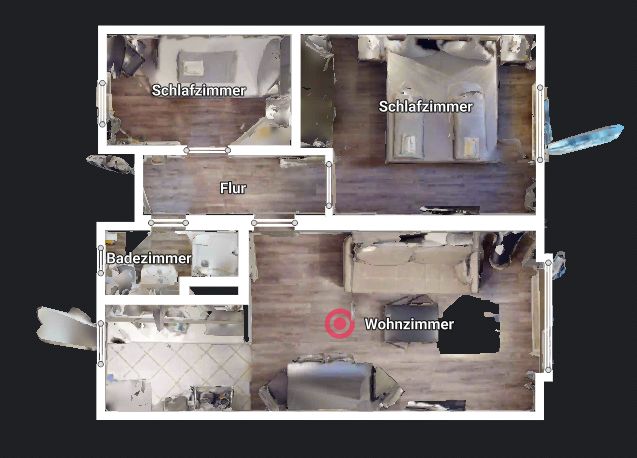 Voll möbliertes 2 1/2 Zimmer Apartment mit Balkon und High-Speed-Internet – Foto 6