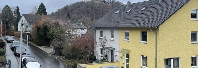 Blick zur Burg aus dem Büro