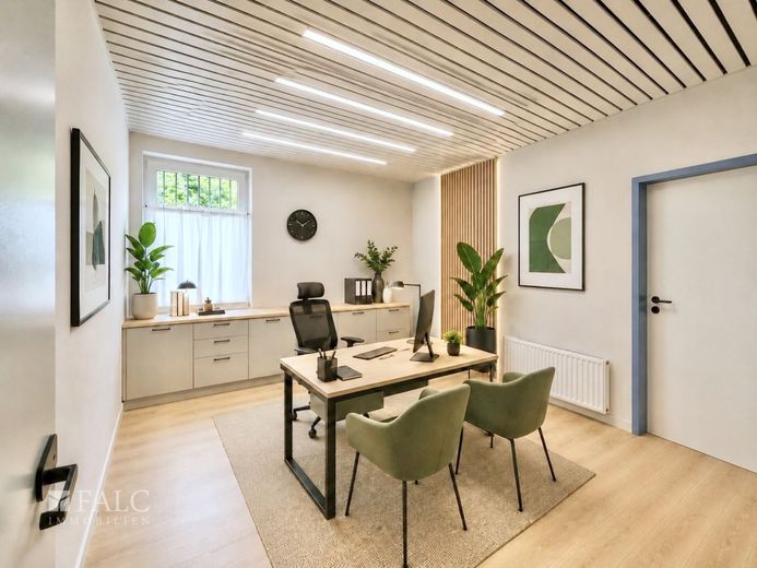Vielseitig nutzbare Gewerbefläche in Wermelskirchen! Ideal als Praxis oder Büro! – KI Beispiel Raum 1