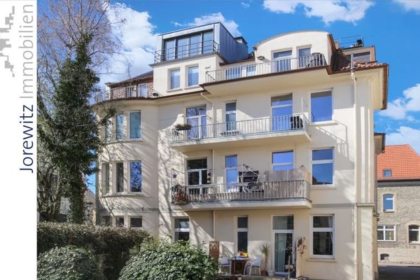 पुरानी इमारत का आकर्षण, Bielefeld-City – Pauluskirche के पास: अच्छी तरह विभाजित 5-कमरों वाला अपार्टमेंट, टैरेस सहित