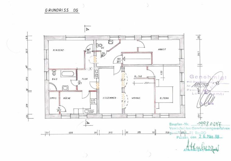 Geräumige Wohnung mit Garten in Schaibing - Untergriesbach – 1. Stock