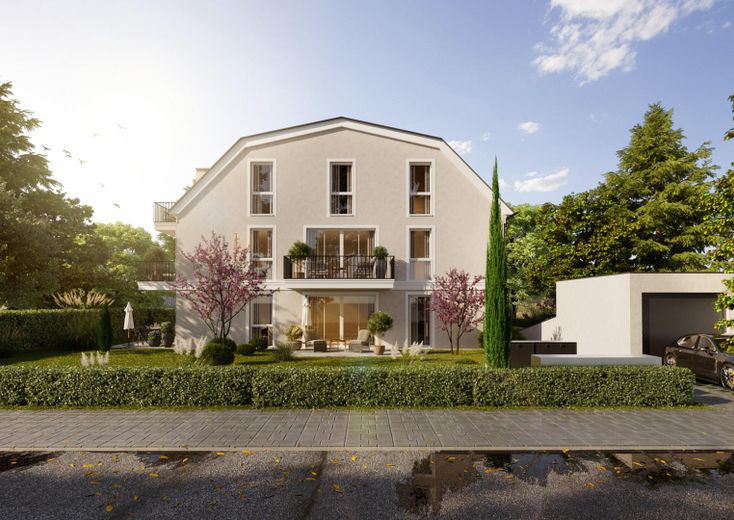 Elegant und modern, ihr Wohnglück mit eigenem Garten – Außenansicht