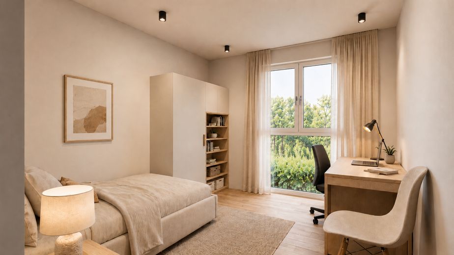 Platz für die ganze Familie – 6,5-Zi.-Maisonette in Ergenzingen mit Balkon & VVS in 5 Gehmin. – Visualisierung Zimmer