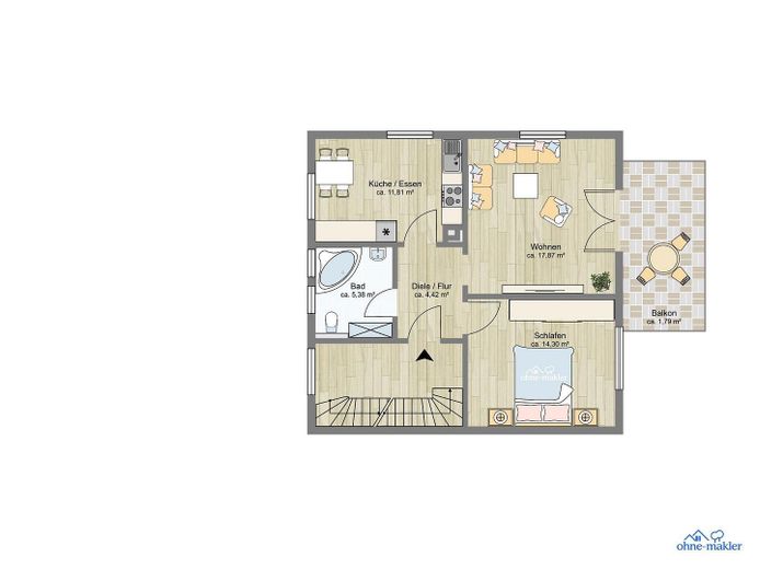 Wohnung 2 - Obergeschoss