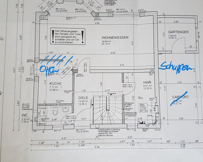 UG / Küche geöffnet