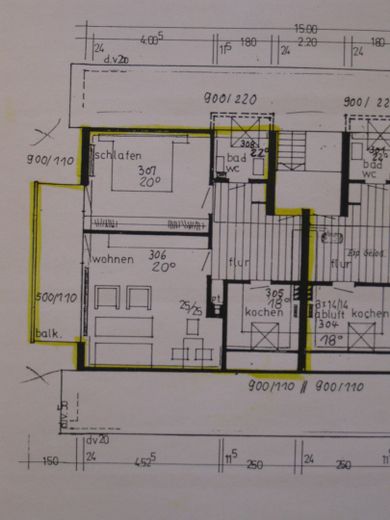 Zwei Zimmer Dachgeschosswohnung in Remseck Ortsteil Aldingen – Grundriss