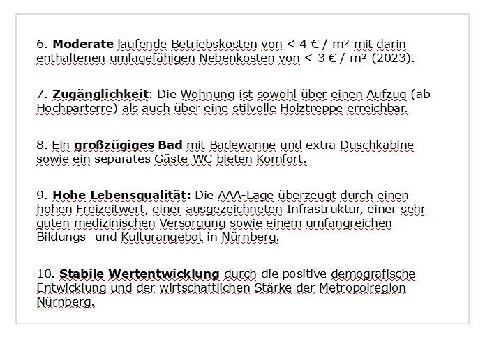 Schmuckstück: Denkmalgeschützte Altbauwohnung in AAA-Lage N-Wöhrd | Aufzug ++ – Foto 10