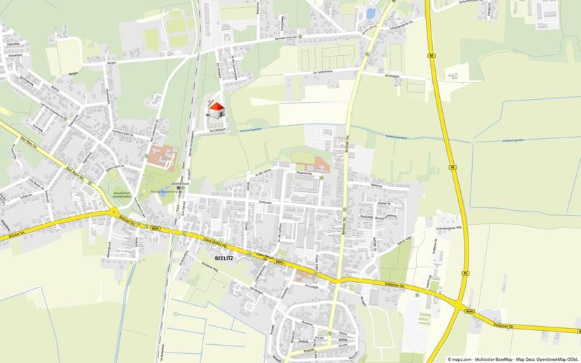 Letzte Doppelhaushälfte Typ 1a direkt vom Bauträger am Landschaftsschutzgebiet in Beelitz – Mikrolage