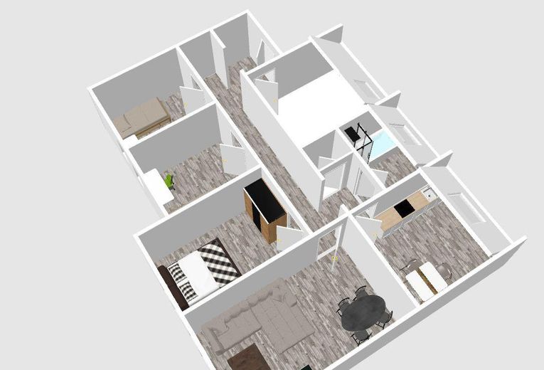 Geniş oturma mutfağına sahip 4 odalı daire - 80 m² yaşam alanı + yaklaşık 40 m² kullanım alanı – Fotoğraf 3