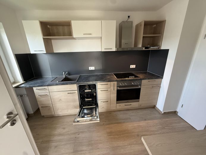 Neu renovierte 3-Zimmer-Wohnung mit Balkon, neuer EBK und 2 Stellplätzen in Reuffelbach (Mammelzen) – Küche