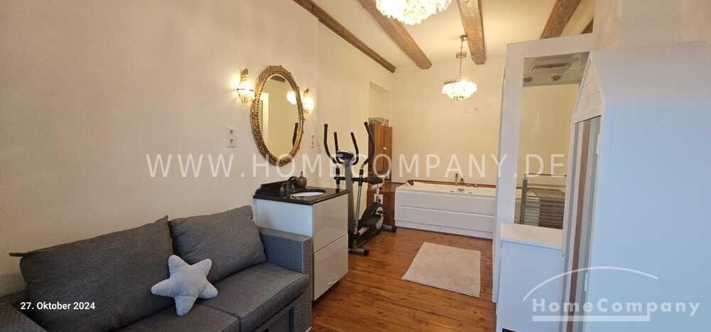Große 3,5 Zi.-Altbauwhg., 2. OG, möbliert. Bad mit Wanne und Dusche, Balkon und kl. Garten zur gemeinschaftlichen Nutzung; Stellplatz vorhanden. – e3b57724b13fb50d18589fd03ca218f12fb32896.jpg