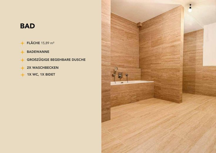 Erstbezug- hochwertige 4-Zimmer-Neubauwohnung mit 2,8m Deckenhöhe, Loggia und Sauna – Badezimmer