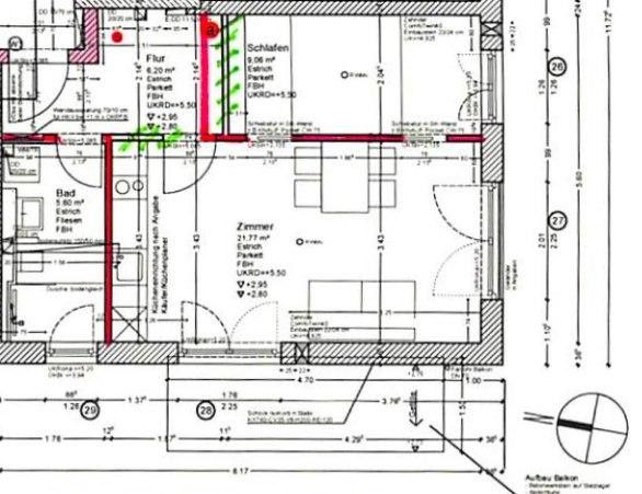 1,5 Zimmer Wohnung, EBK, Balkon, TG Stellplatz – Фото 12