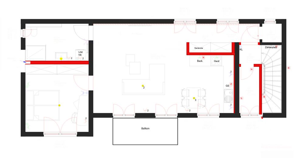 Erstbezug nach Kernsanierung 2 Zimmer Wohnung mit Balkon 2.OG – Foto 6