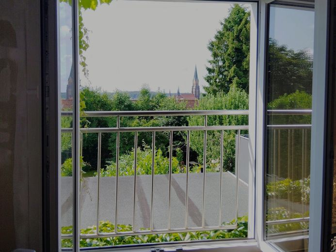 Modernized semi-detached house with view of the Schlei No commission from private seller ... living like on vacation! – Blick Nebengebäude OG 