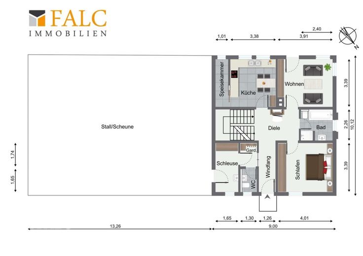 Hofanwesen mit Potenzial - FALC-Immobilien Öhringen – Erdgeschoss