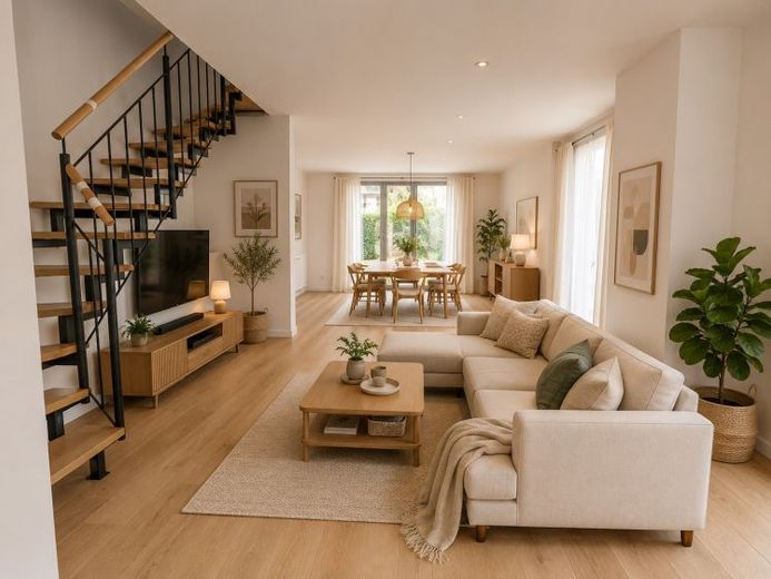 Felicidad familiar con espacio – Exclusivas casas adosadas de obra nueva en los extremos, con aprox. 145 m² y un gran jardín – Foto 1