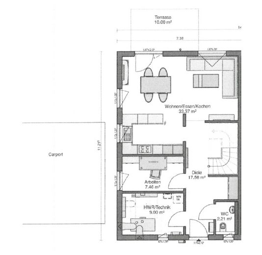 Modernes Niedrigenergiehaus in Marburg-Ginseldorf – Foto 4