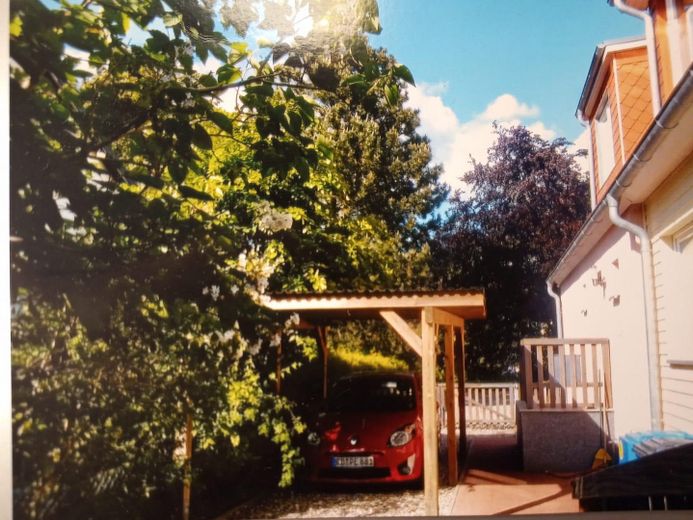 Nord-West Carport + Eingang