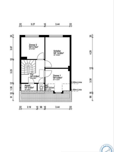 Plenty of space for the whole family – renovated terraced house, available for immediate occupancy & commission-free – Grundriss DG