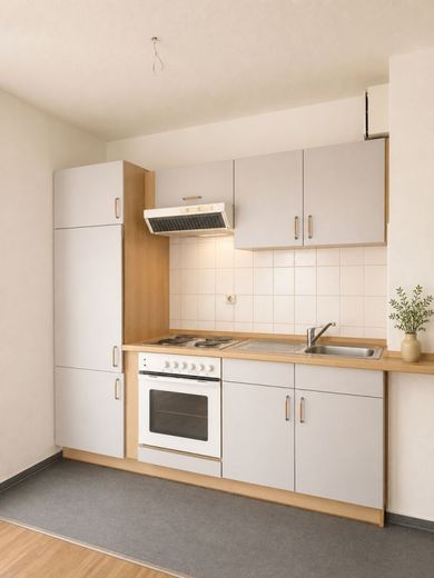 Aufgepasst! Sanierte 2-Raumwohnung mit Balkon in der Mansfelder Straße! – EBK