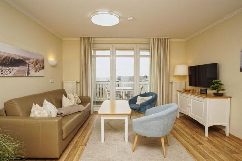 Beim Frühstückskaffee schon den Meerblick genießen – 3-Zimmer-Wohnung in allerbester Lage – Bequem Platz für 4 Personen