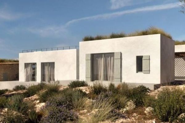 क्रेते, पित्सिदिया में 4.800 m² का भूखंड, प्रस्तावित विला सहित बिक्री के लिए