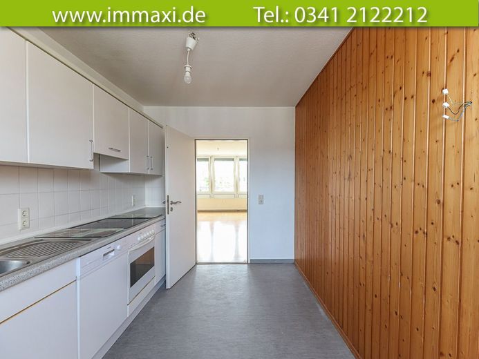 LEIPZIG-GOHLIS + 3-RAUM WOHNUNG MIT BALKON + AUFZUG AB SOFORT – Küche-mit-Einbauküche-(2)