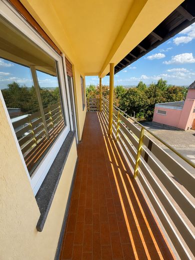 Renovierte 3-Zimmer-Wohnung mit Balkon & schönem Ausblick in Laubenheim – Balkon 