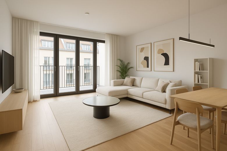 Erstbezug & provisionsfrei! Moderne 3-Zimmer-Wohnung mit 2 Balkonen und Aufzug H9-29 – Einrichtungsbeispiel