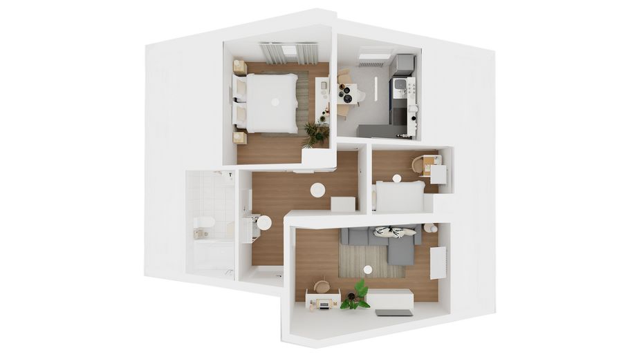 Familienwohnung Grundriss