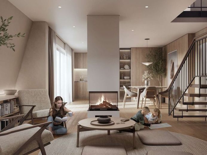 131,90 m² große DG-Maisonettewohnung mit einmaligem Dachgarten in der Südvorstadt. Neubau KfW 40 – Foto 1