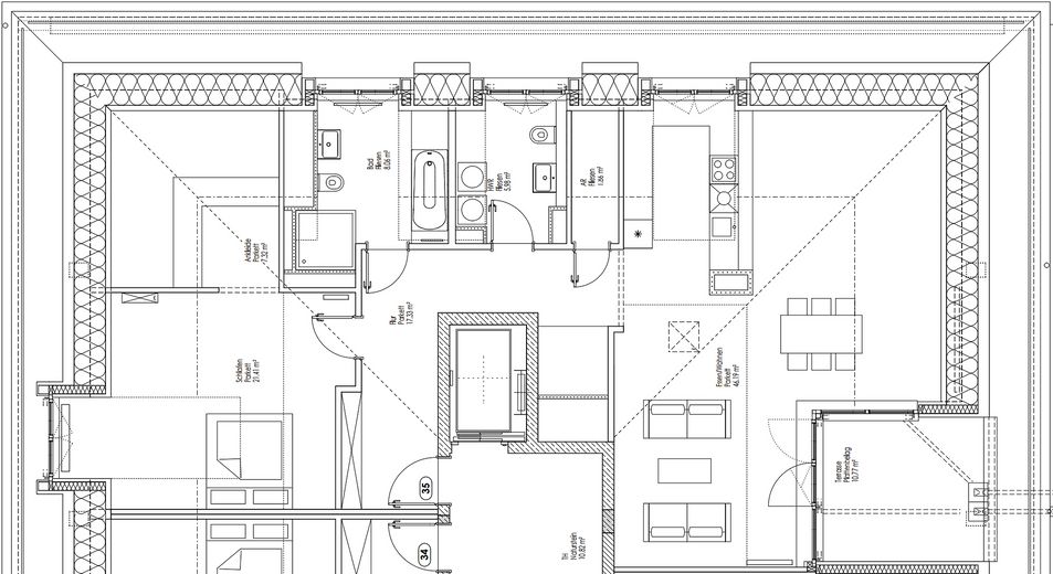 Traumhaft schöne Penthousewohnung  mit Dachterrasse – Grundriss_WE35