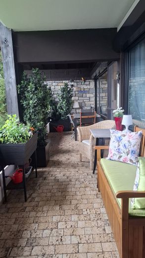 Beautiful apartment in the Chiemgau with mountain panorama and swimming pool/sauna – Balkon